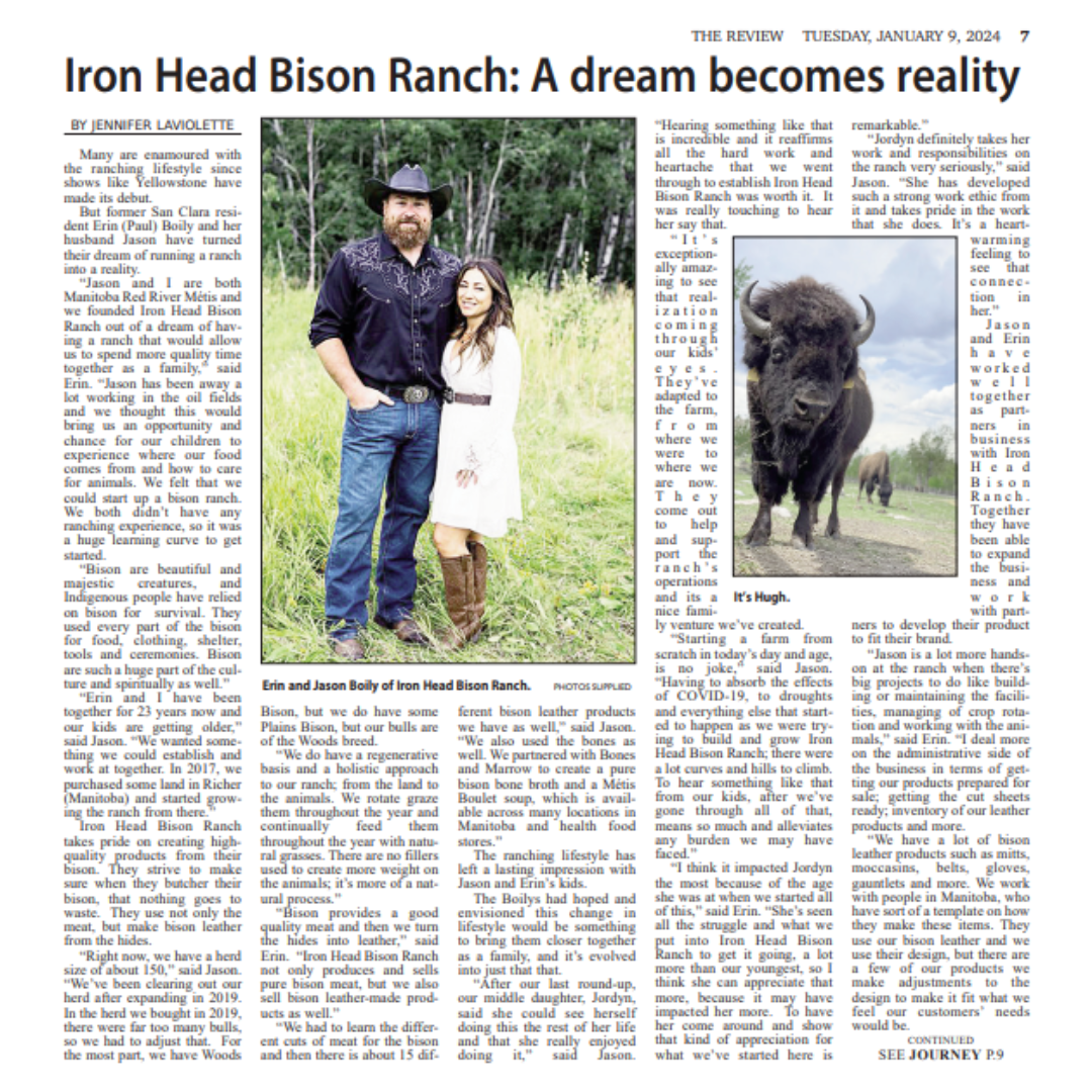 Roblin Review Iron Head Bison